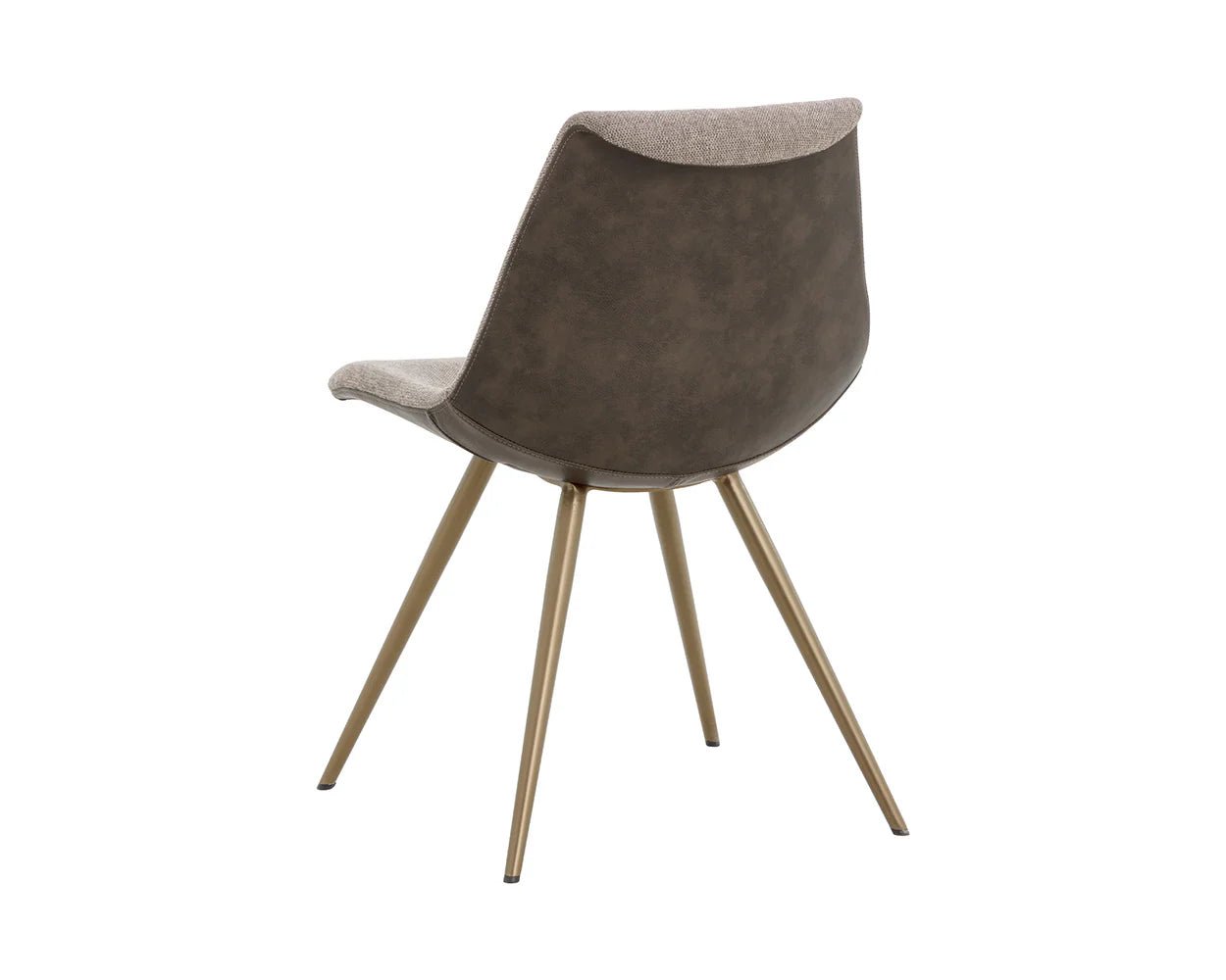 Lipa Dining Chair - Antique Bronze - Belfast Oyster Shell / Porpoise - Central Designs