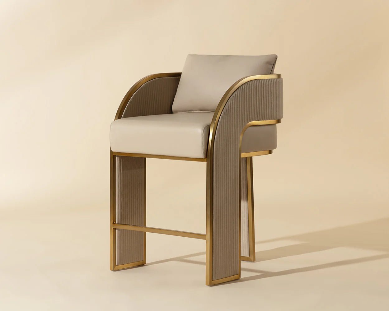 Baz Counter Stool - Napa Beige - Central Designs