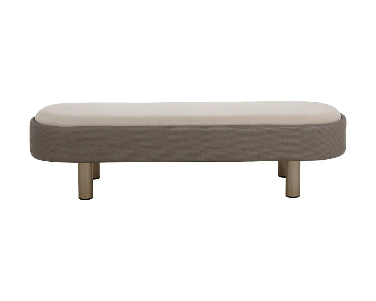 Odella Bench - Meg Taupe / Porcini Taupe - Central Designs