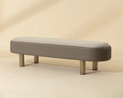 Odella Bench - Meg Taupe / Porcini Taupe - Central Designs