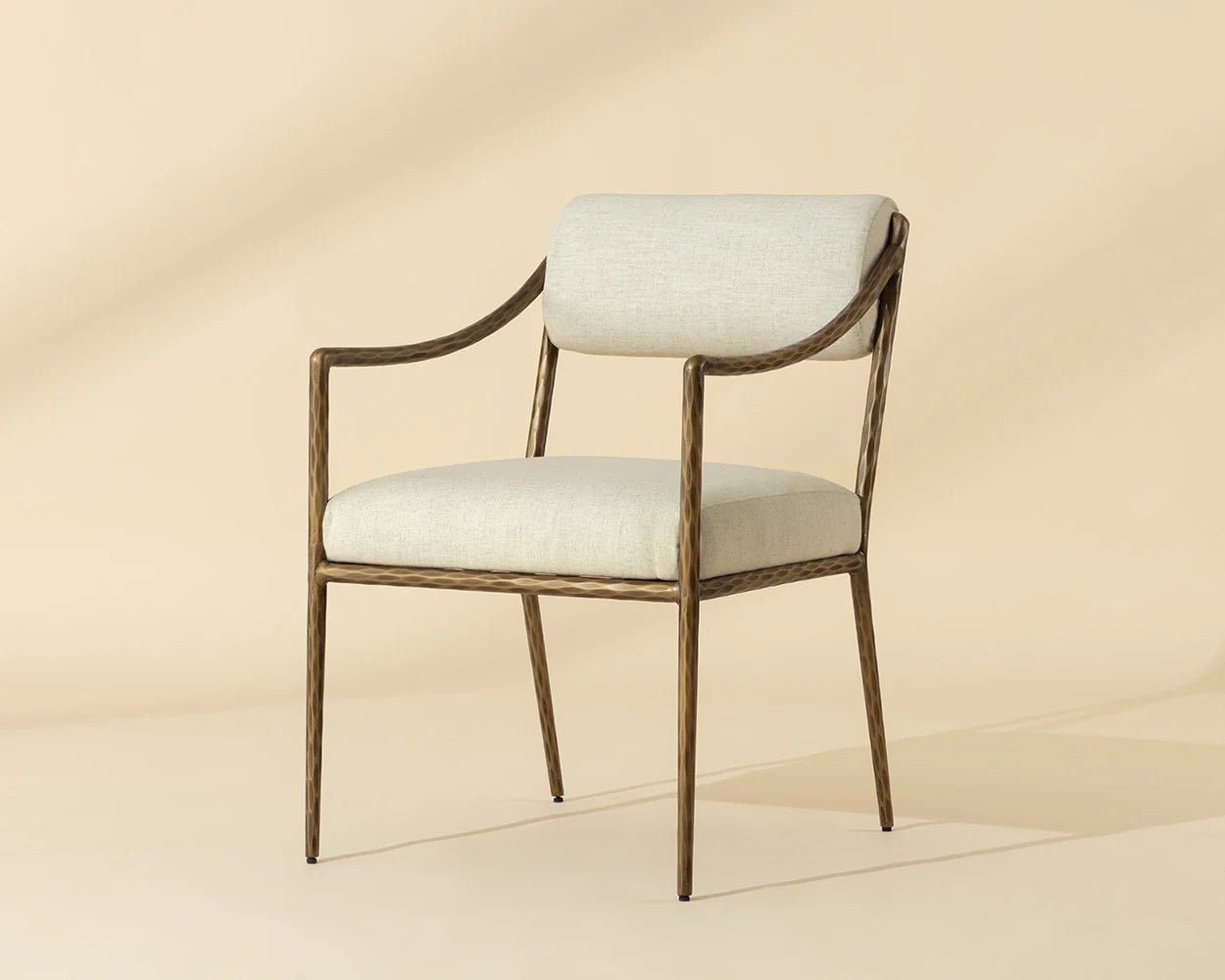 Leticia Dining Armchair - Geralt Linen - Central Designs