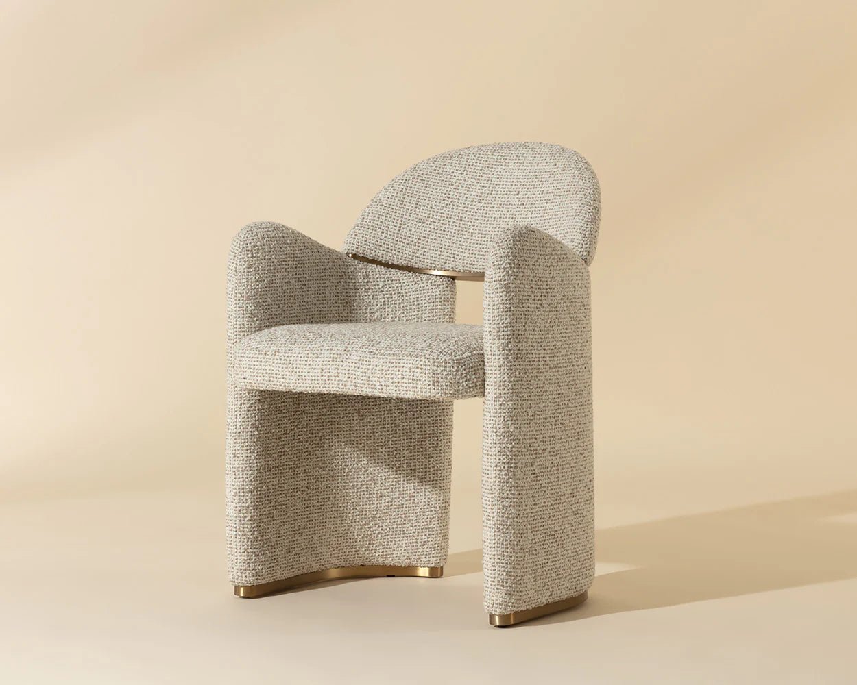 Snowden Dining Armchair - Noah Ecru - Central Designs