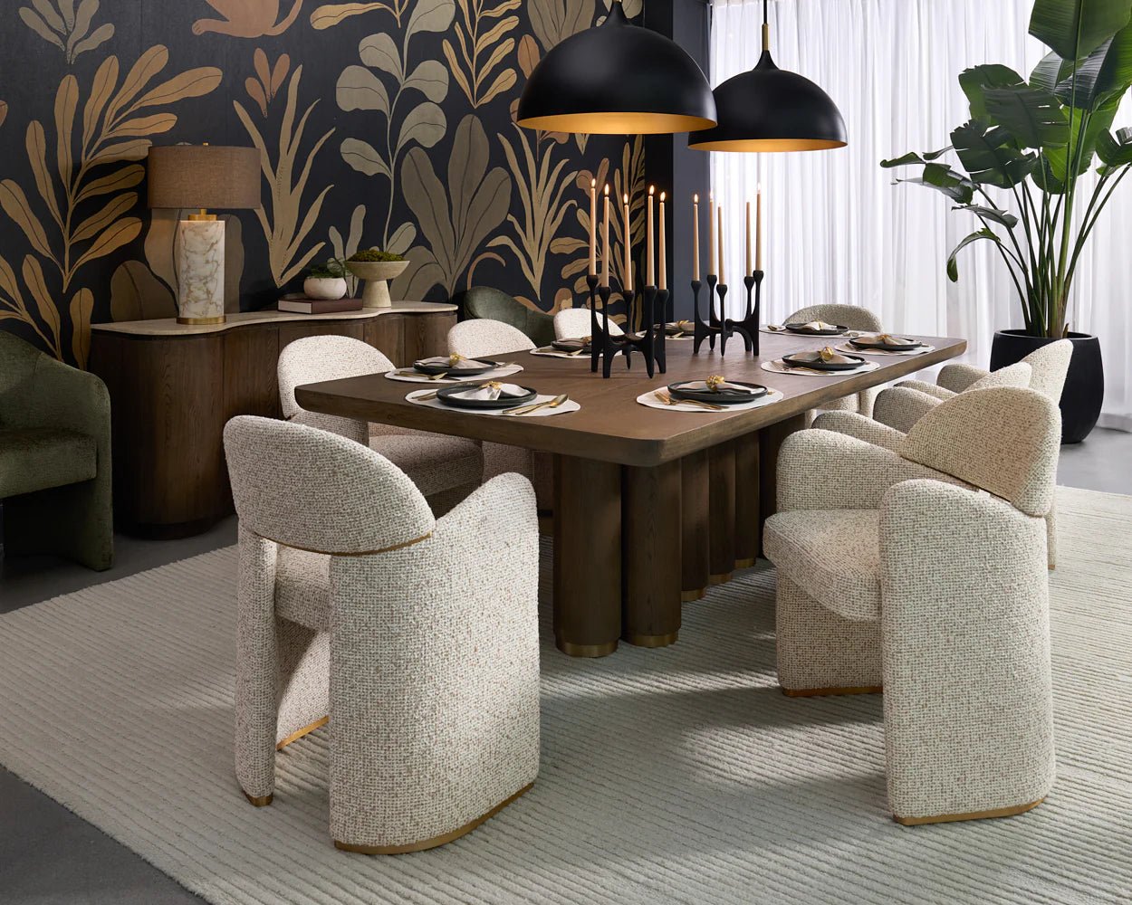 Snowden Dining Armchair - Noah Ecru - Central Designs
