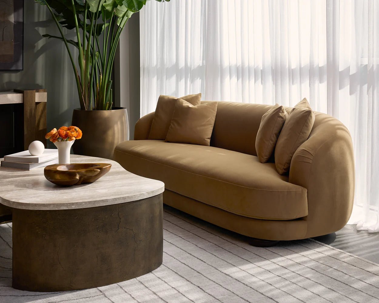 Valentina Sofa - Kona Camel - Central Designs