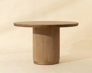 Kalla Dining Table - Round - Rustic Oak - 48" - Central Designs
