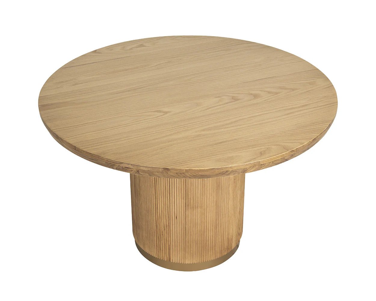 Kalla Dining Table - Round - Rustic Oak - 48" - Central Designs