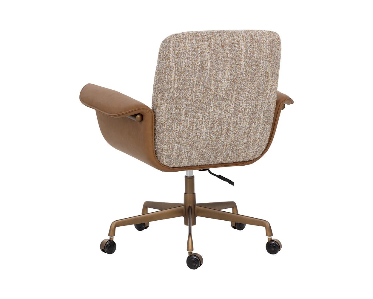 Lomax Office Chair - Holden Dusty Greige / Milliken Cognac - Central Designs