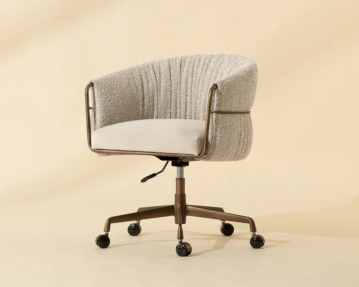 Olma Office Chair - Meg Taupe / Santa Cruz Oatmeal - Central Designs