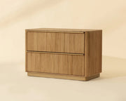 Kalla Nightstand - Large - Rustic Oak - Central Designs