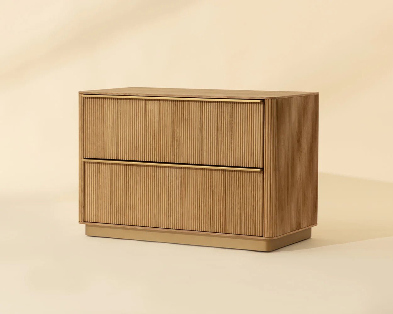 Kalla Nightstand - Large - Rustic Oak - Central Designs
