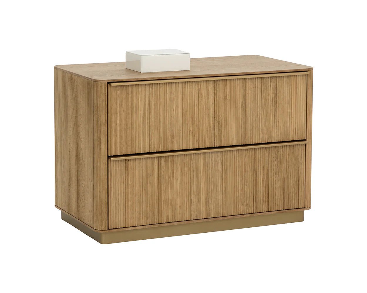 Kalla Nightstand - Large - Rustic Oak - Central Designs