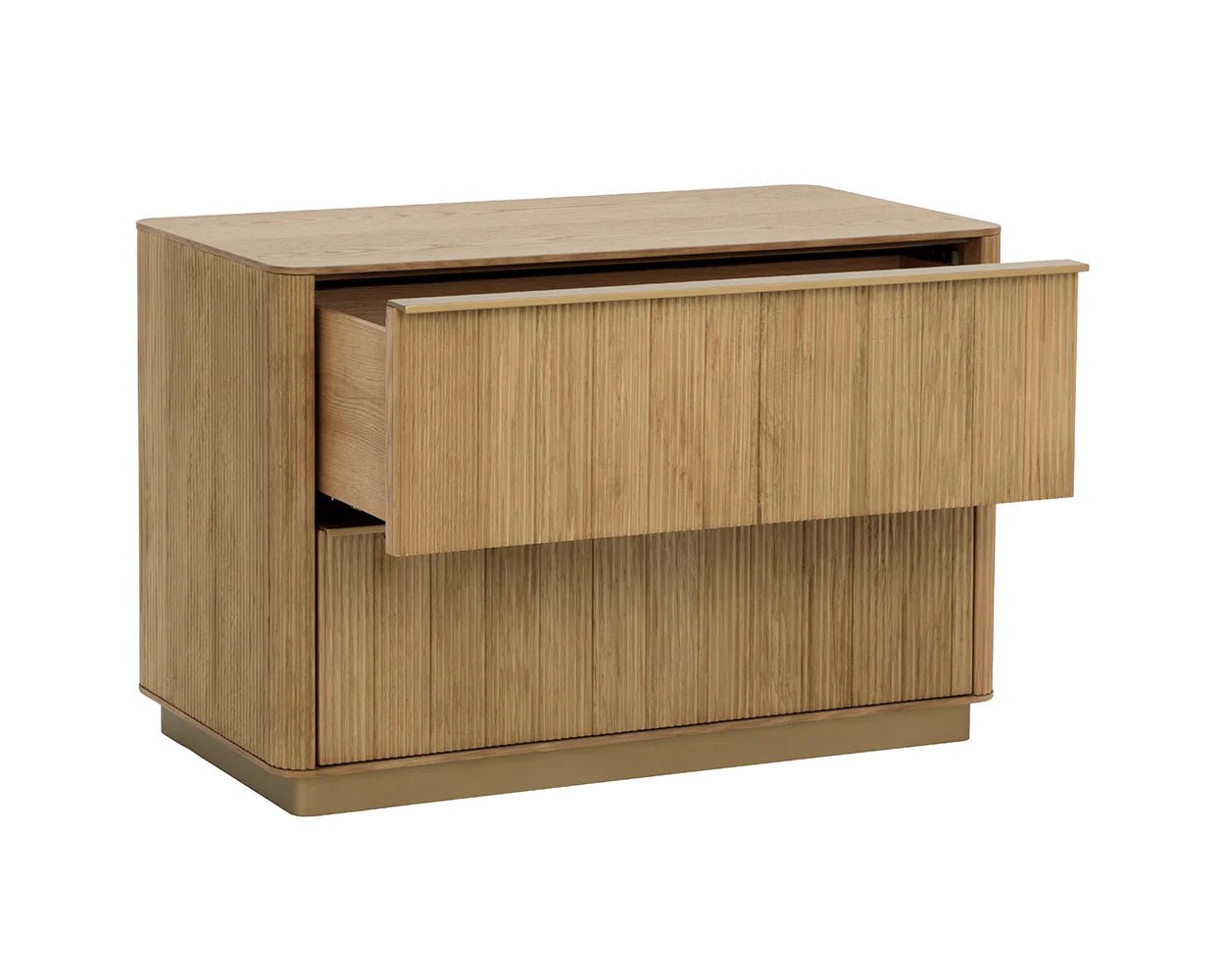 Kalla Nightstand - Large - Rustic Oak - Central Designs