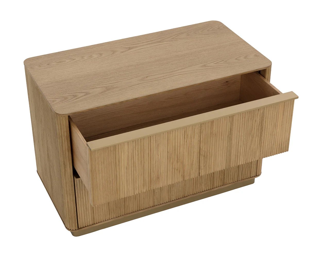Kalla Nightstand - Large - Rustic Oak - Central Designs