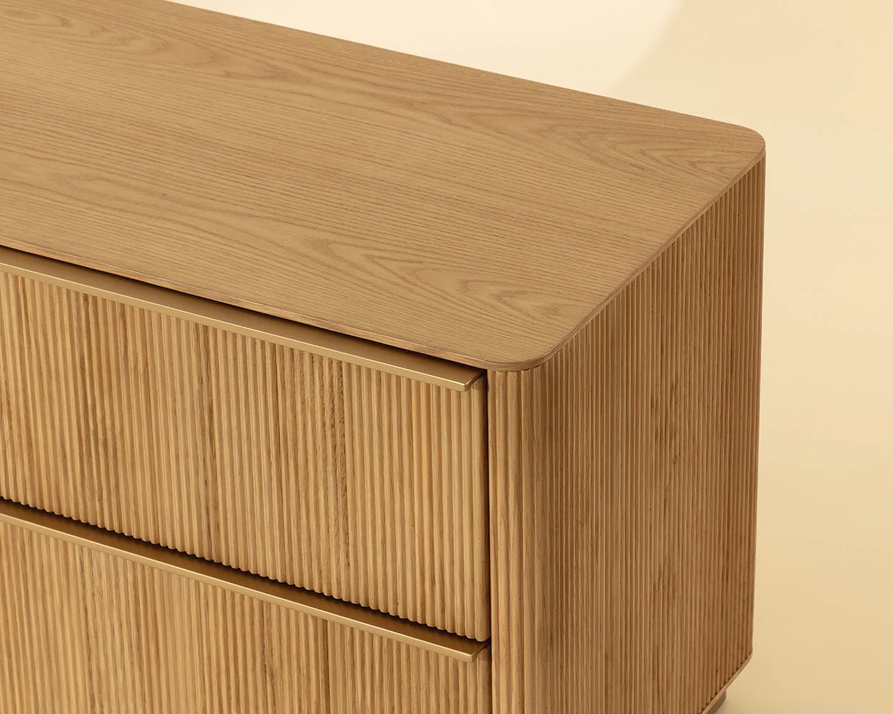 Kalla Nightstand - Large - Rustic Oak - Central Designs
