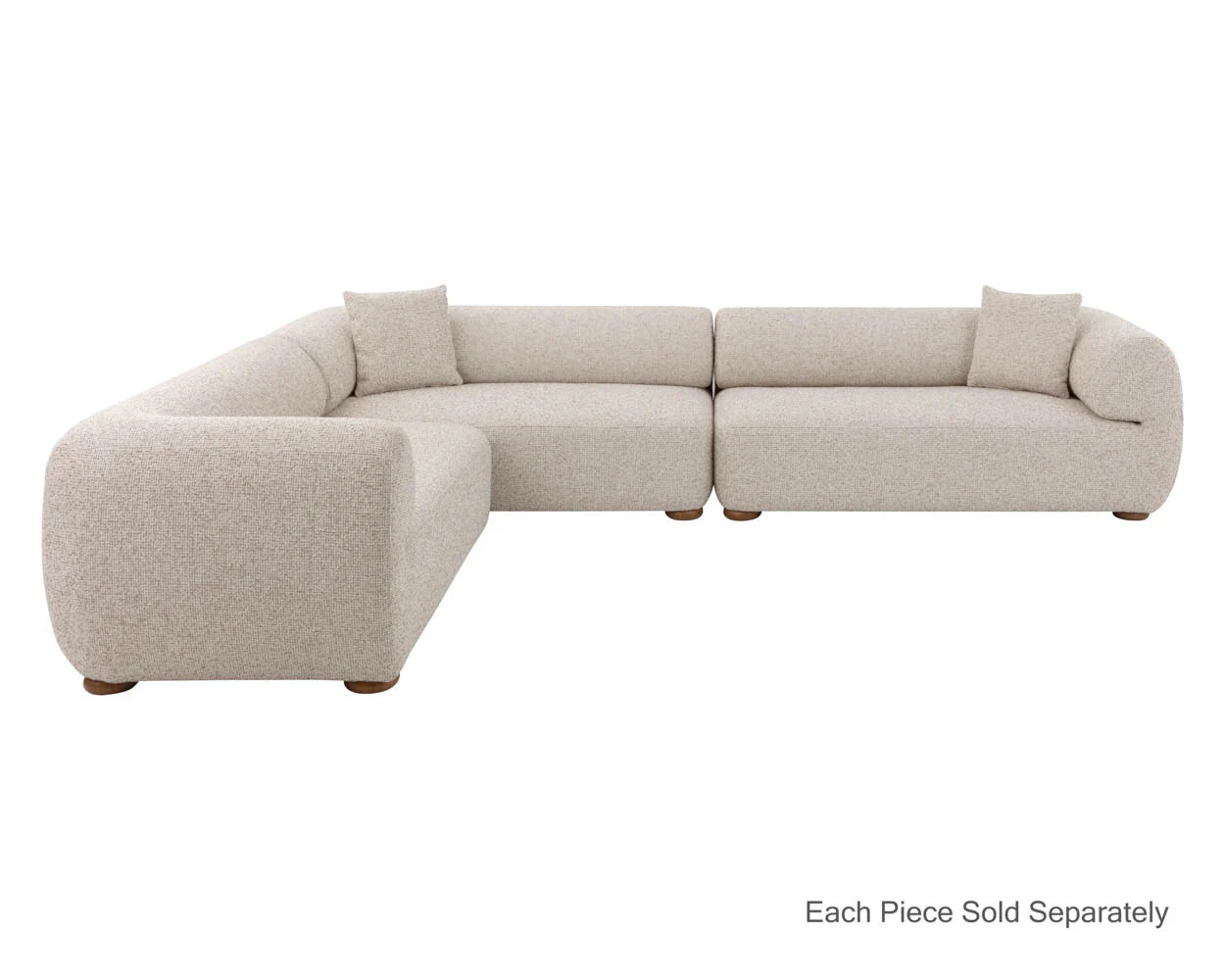 Henriette Modular Sofa - Laf - Noah Ecru / Kona Camel - Central Designs
