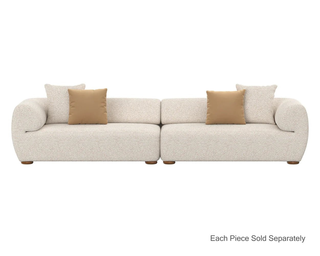 Henriette Modular Sofa - Raf - Noah Ecru / Kona Camel - Central Designs