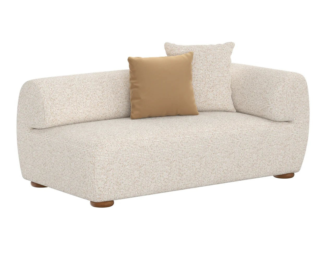 Henriette Modular Sofa - Raf - Noah Ecru / Kona Camel - Central Designs
