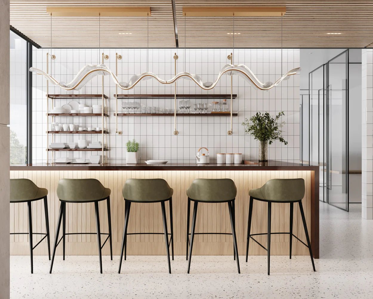 Astra Bar Stool - Ivanhoe Pine - Central Designs