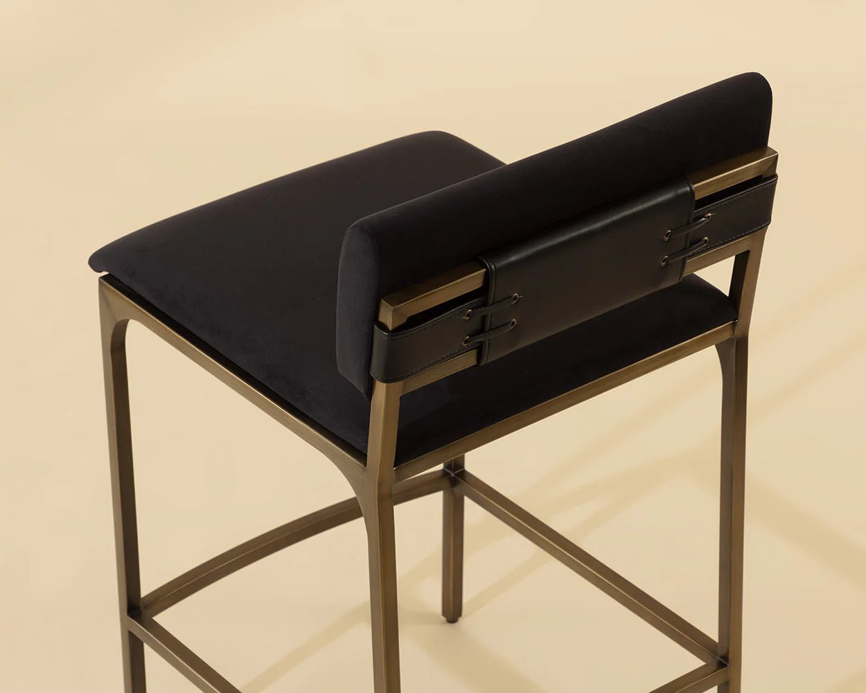 Mori Counter Stool - Abbington Black - Central Designs