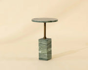 Mizani End Table - Marble Look - Sage - Central Designs