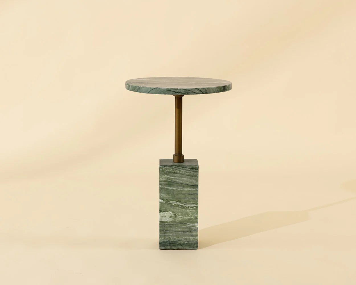 Mizani End Table - Marble Look - Sage - Central Designs