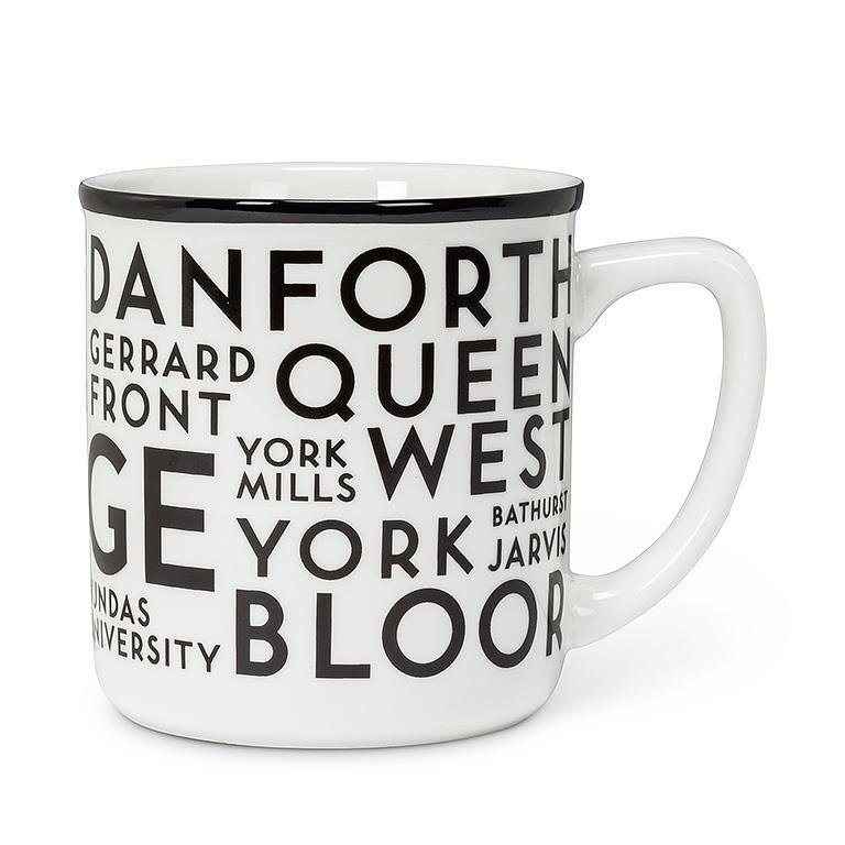 Toronto Streets Mug - 4"H(14oz) - Central Designs