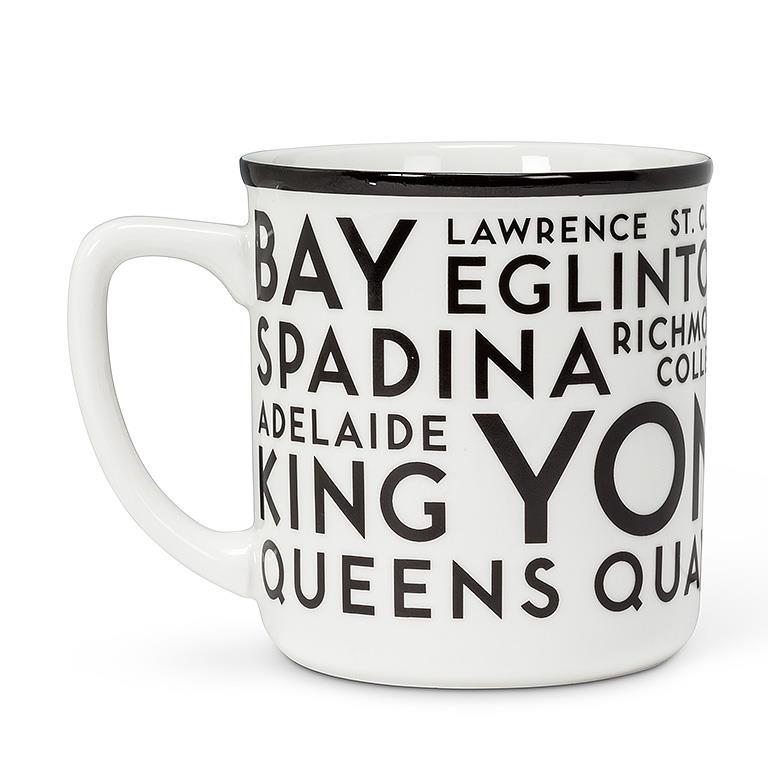 Toronto Streets Mug - 4"H(14oz) - Central Designs