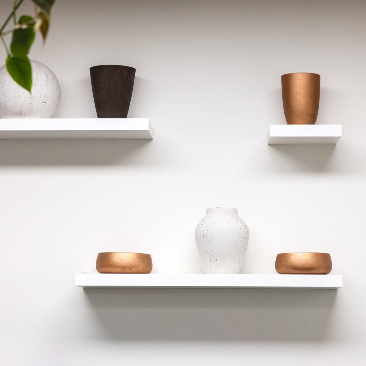 Mineral Medium Tapered Vase - Metallic Bronze - Central Designs