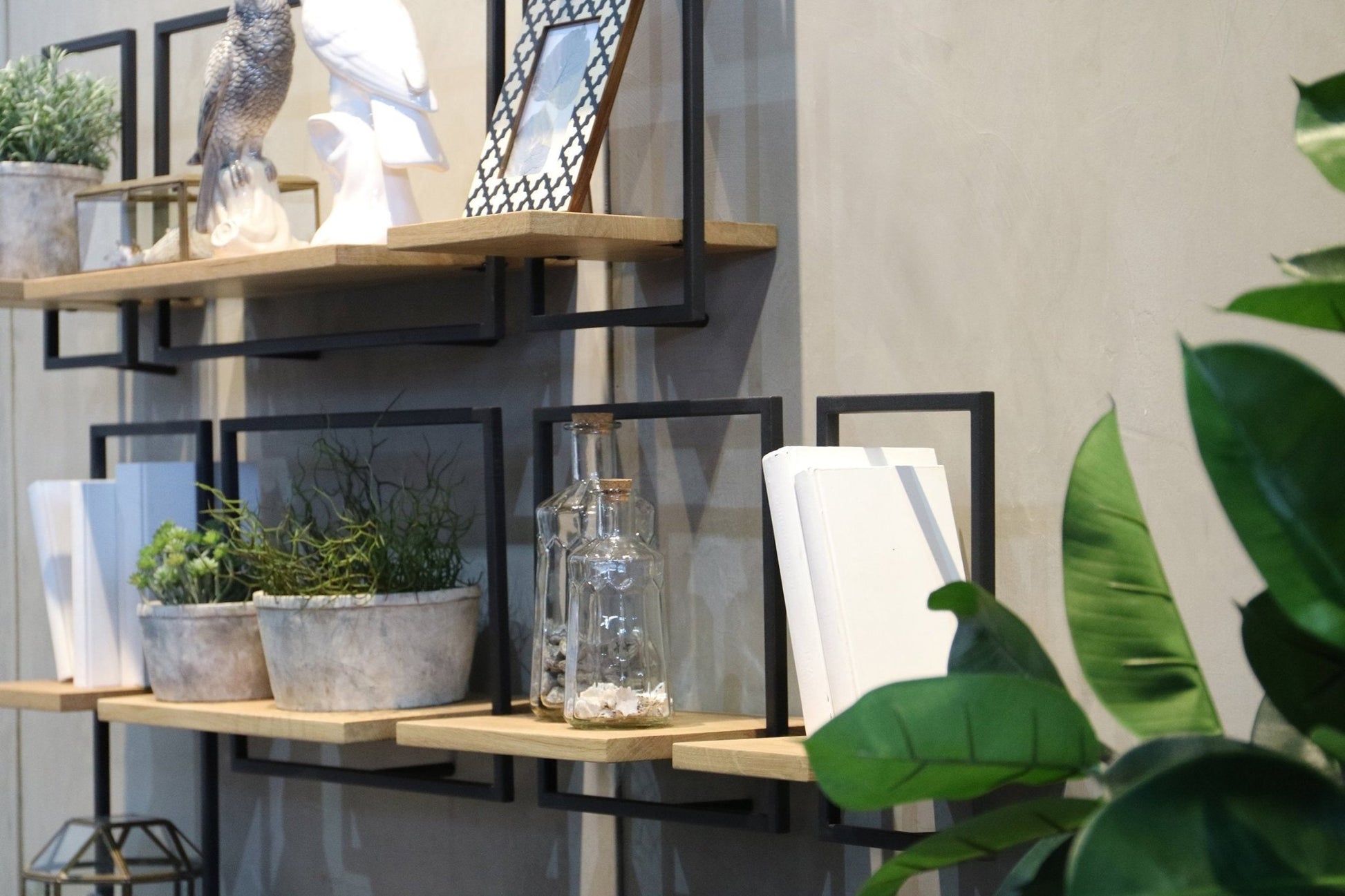 D - Bodhi Metal Frame Wall Box - Natural, Type B (1/box) - Central Designs