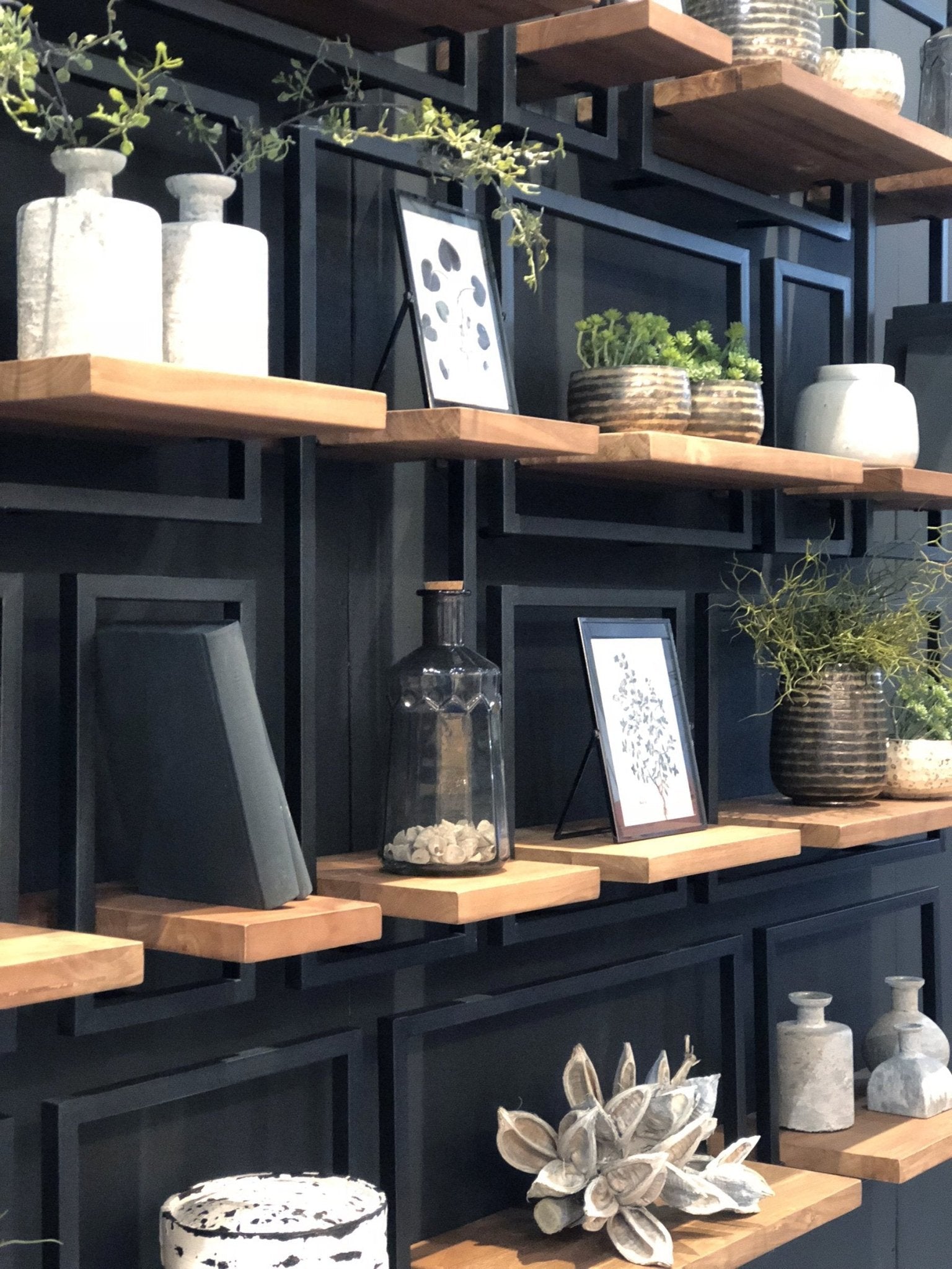 D - Bodhi Metal Frame Wall Box - Natural, Type A (1/box) - Central Designs