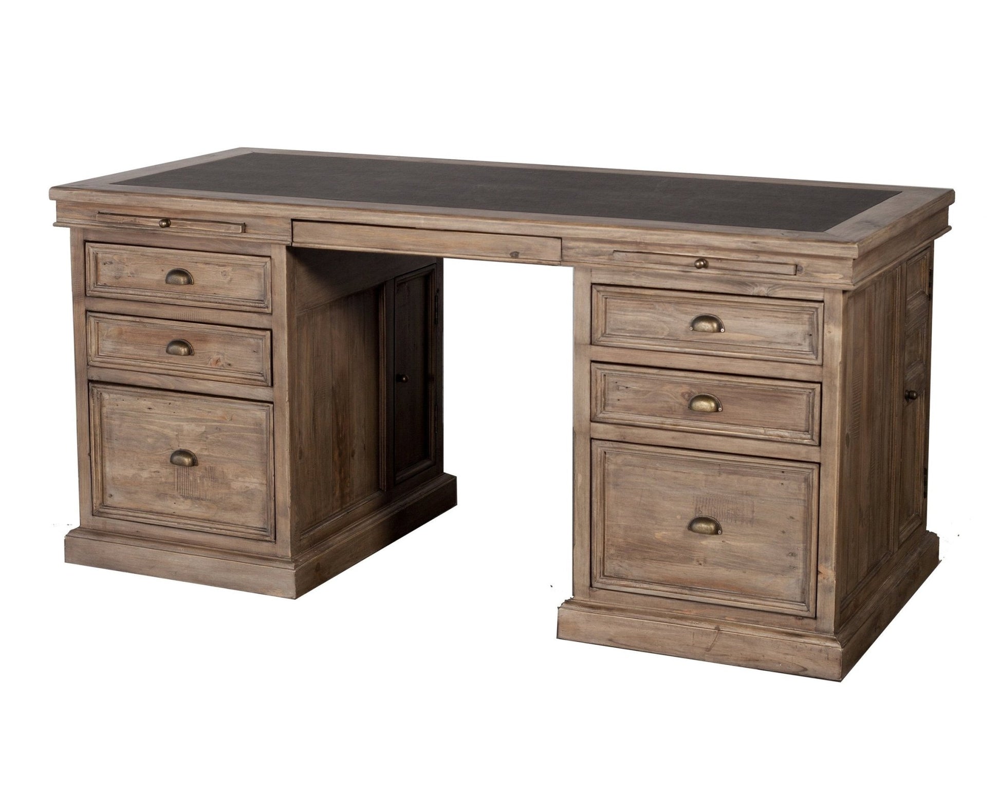 Lifestyle Double Desk - Sundried - Central Designs