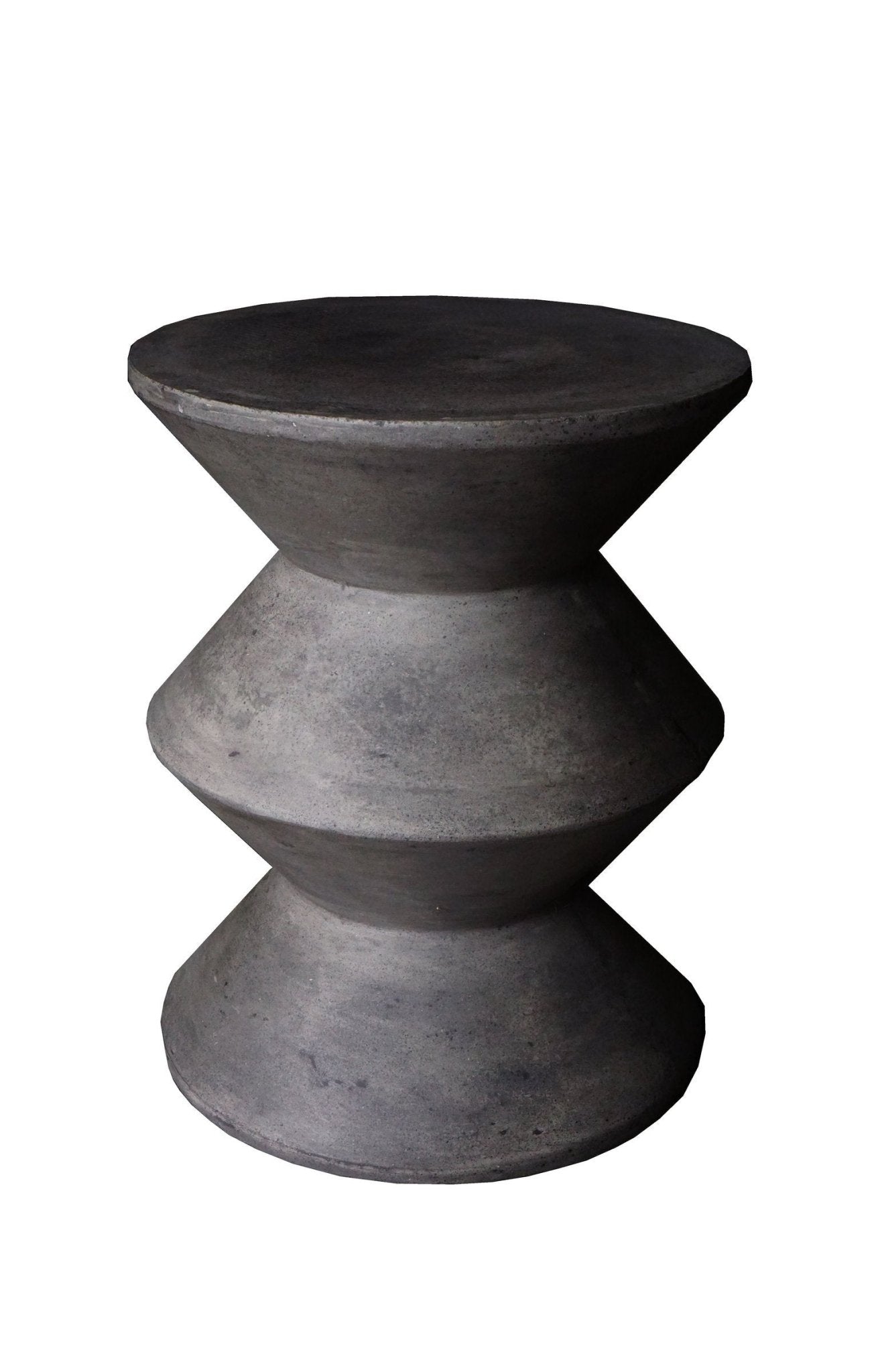 Concrete Inverted Side Table - Dark Grey - Central Designs