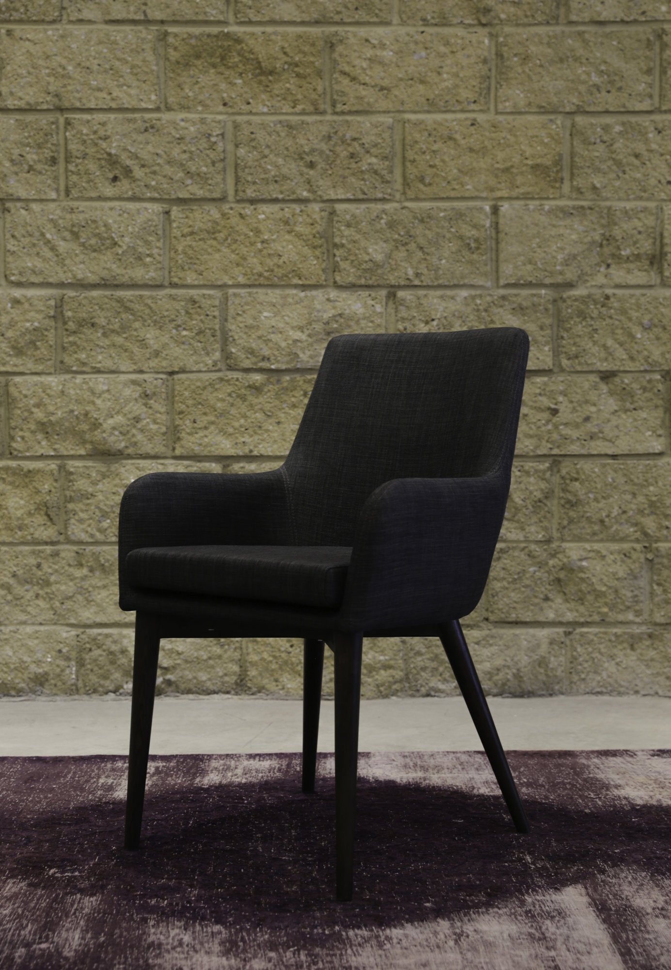 Fritz Arm Dining Chair – Dark Grey