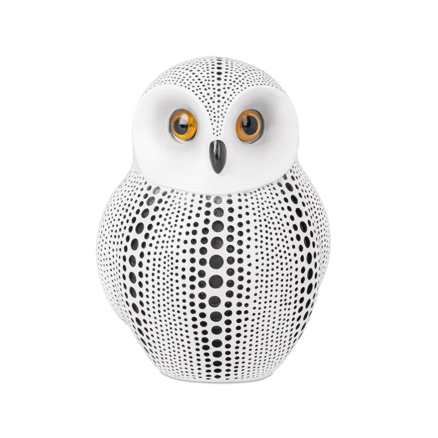 Debossed Dotted Owl - White - Central Designs