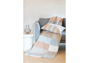 Savona Lines & Rectangles Throw in Cork - Central Designs