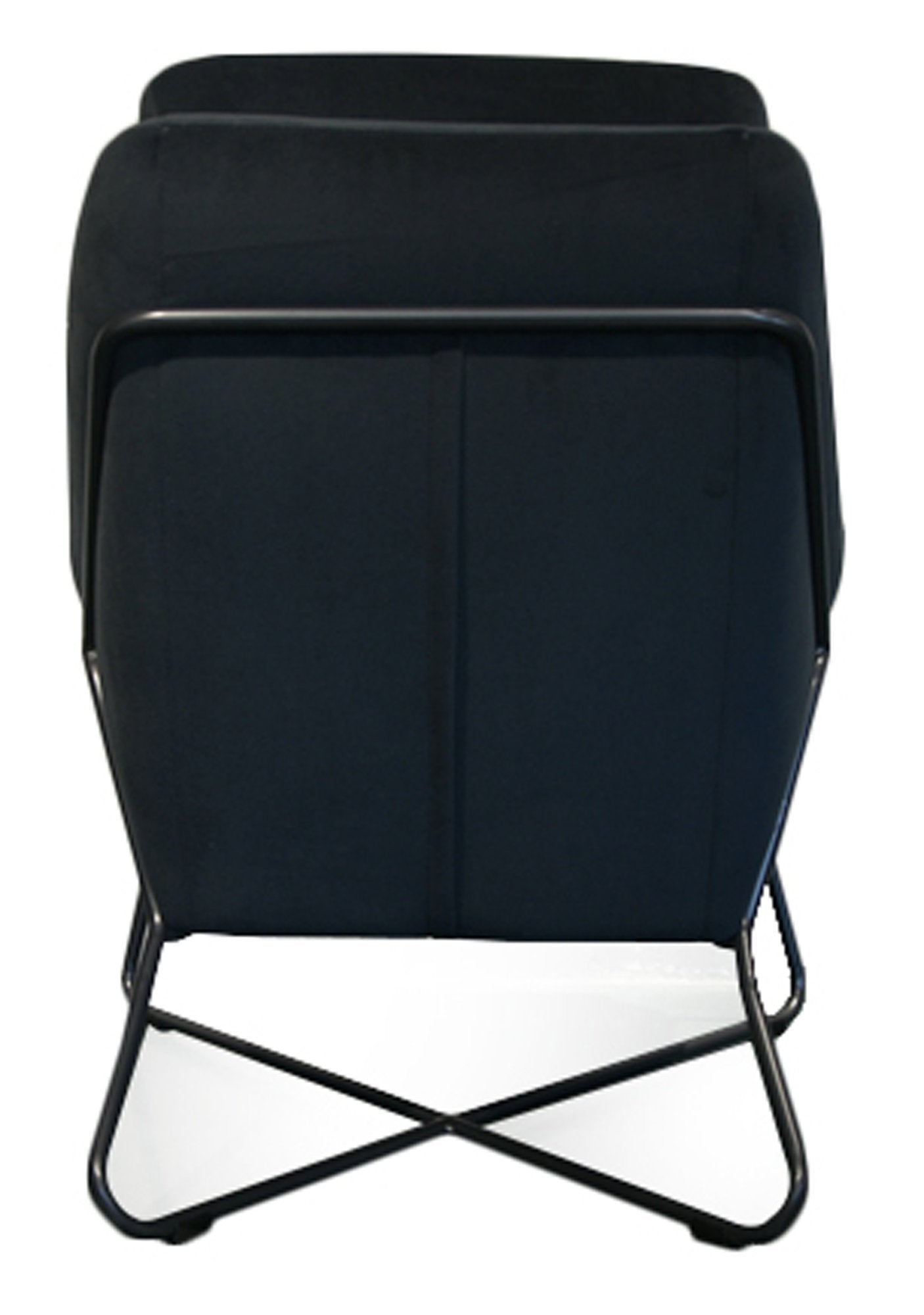 Romeo Lounge Chair - Dark Grey Velvet - Central Designs