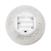 Globe Crackle Glass 6 Inch LED Decor Light - Central Designs