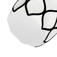 Abstract Lattice Outline 10.5 Inch Tall Ceramic Vase - Central Designs