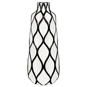 Abstract Lattice Outline 15.5 Inch Tall Ceramic Vase - Central Designs