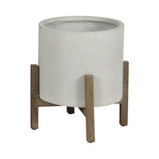 Patio Round Standing Pot - Natural Stone - Central Designs