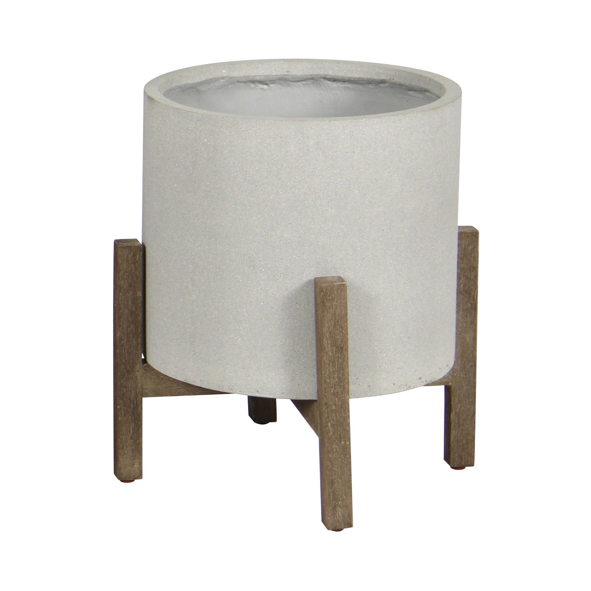 Patio Round Standing Pot - Natural Stone - Central Designs