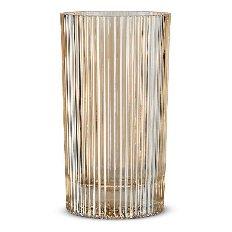 Vertical Optic Highball - Amber - 5.5"H(14oz) - Central Designs