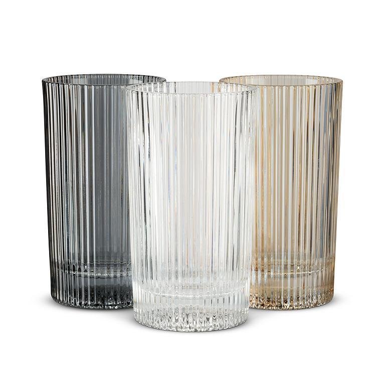 Vertical Optic Highball - Amber - 5.5"H(14oz) - Central Designs