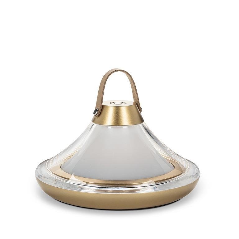Low Bell Shape LED Light - Gold - 2.5"H - Central Designs
