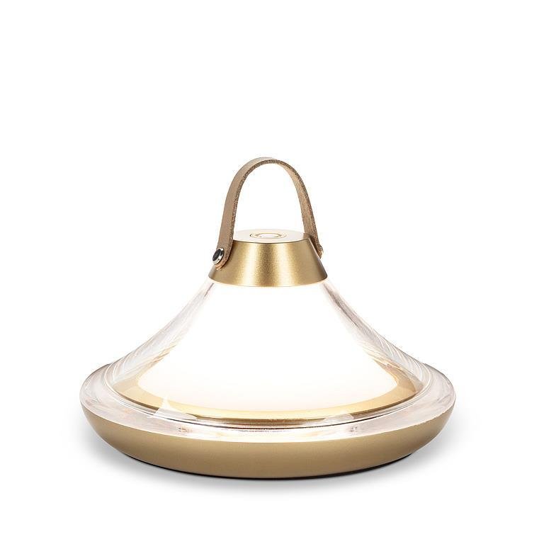 Low Bell Shape LED Light - Gold - 2.5"H - Central Designs