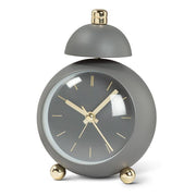 Ball Alarm Clock w/Bell - Grey - 5"H - Central Designs