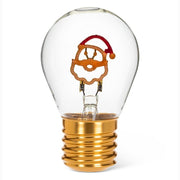 Santa Neon LED Lightbulb - Red/Wht - 4.5"H - Central Designs