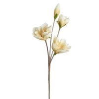 Desert Four Bloom Magnolia 41 Inch Length Stem - Yellow - Central Designs