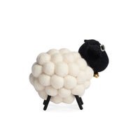 MODWOOL Felt Ball 3.5 Inch Tall Sheep Decor - White - Central Designs