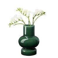 Sintra Single Bulb 8 Inch Tall Ceramic Vase - Shiny Green - Central Designs
